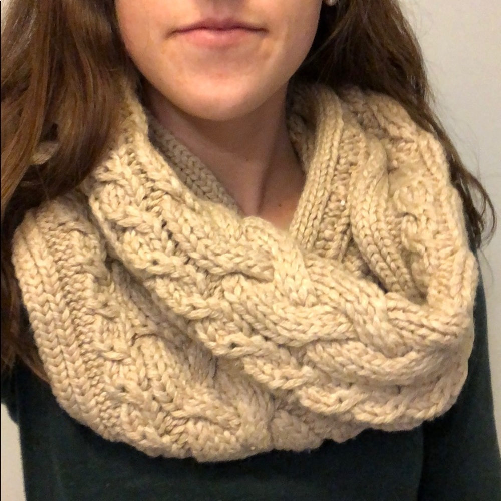 Gap Tan Knit Cowl Scarf.